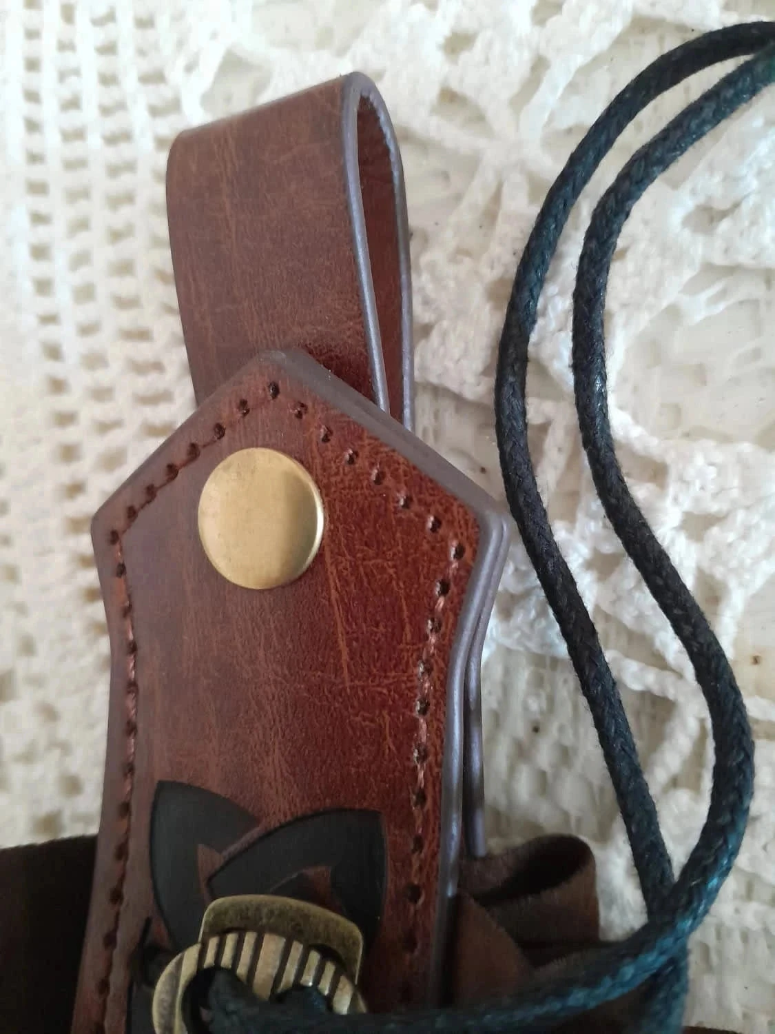 Cartera estilo vikingo, color marrón – photo 3